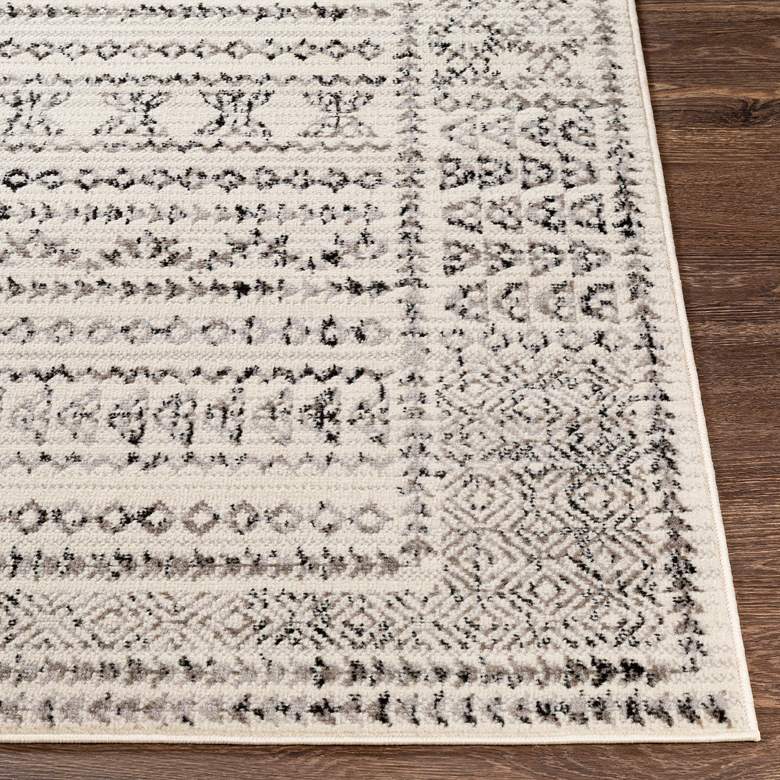 Image 5 Surya Pisa PSS-2313 5'x7' Medium Gray and Black Area Rug more views