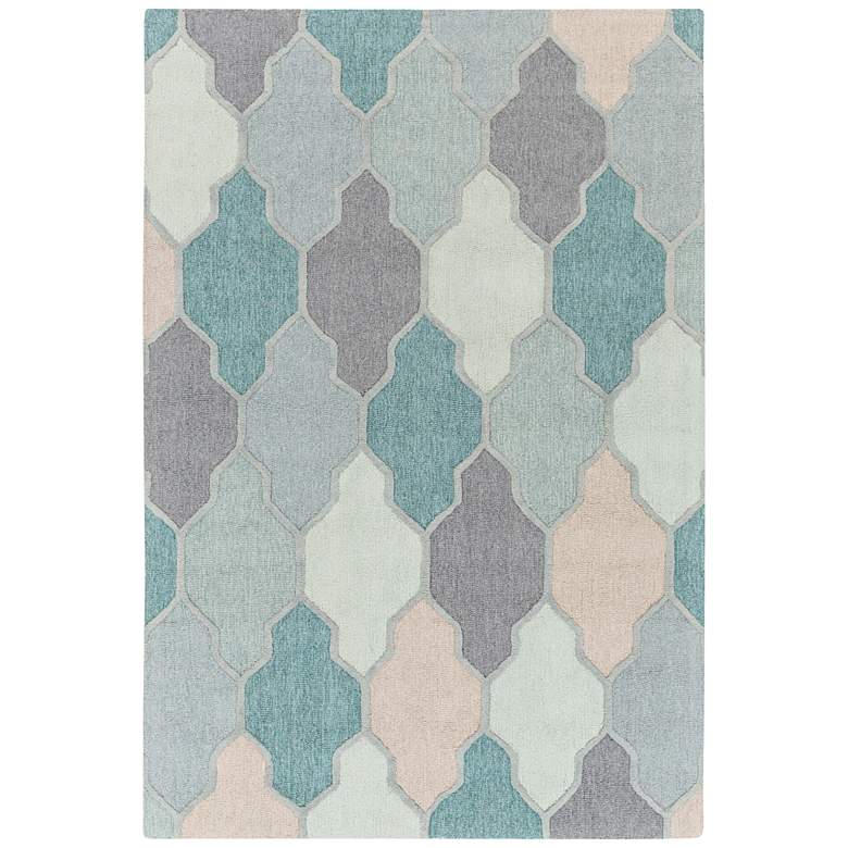 Image 2 Surya Pollack AWAH-2036 5'x7'6" Charcoal and Sage Rug