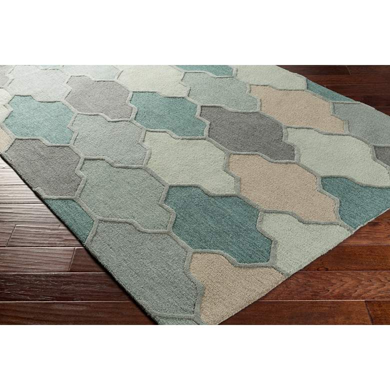 Image 3 Surya Pollack AWAH-2036 5'x7'6" Charcoal and Sage Rug more views