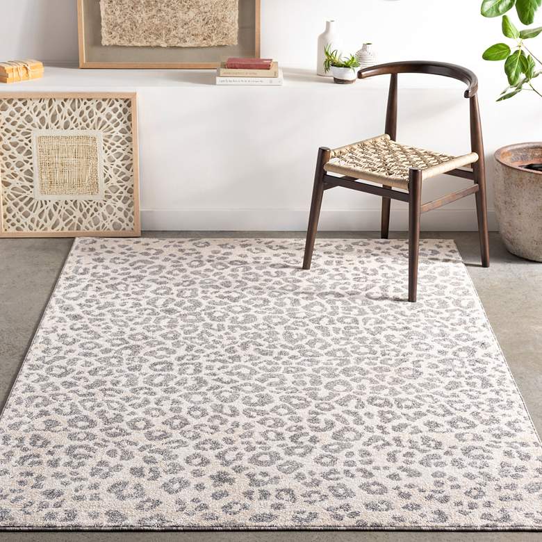 Image 1 Surya Positano PSN-2305 5'3"x7'3" Charcoal and Gray Area