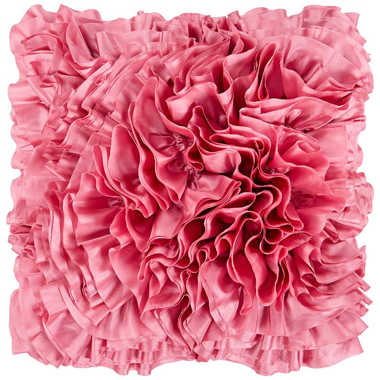 Surya Prom Pink 18&quot; Square Throw Pillow
