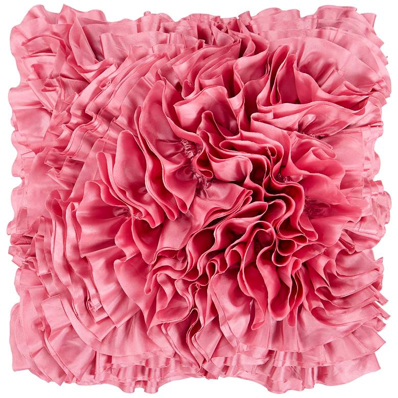 Image 1 Surya Prom Pink 18" Square Throw Pillow