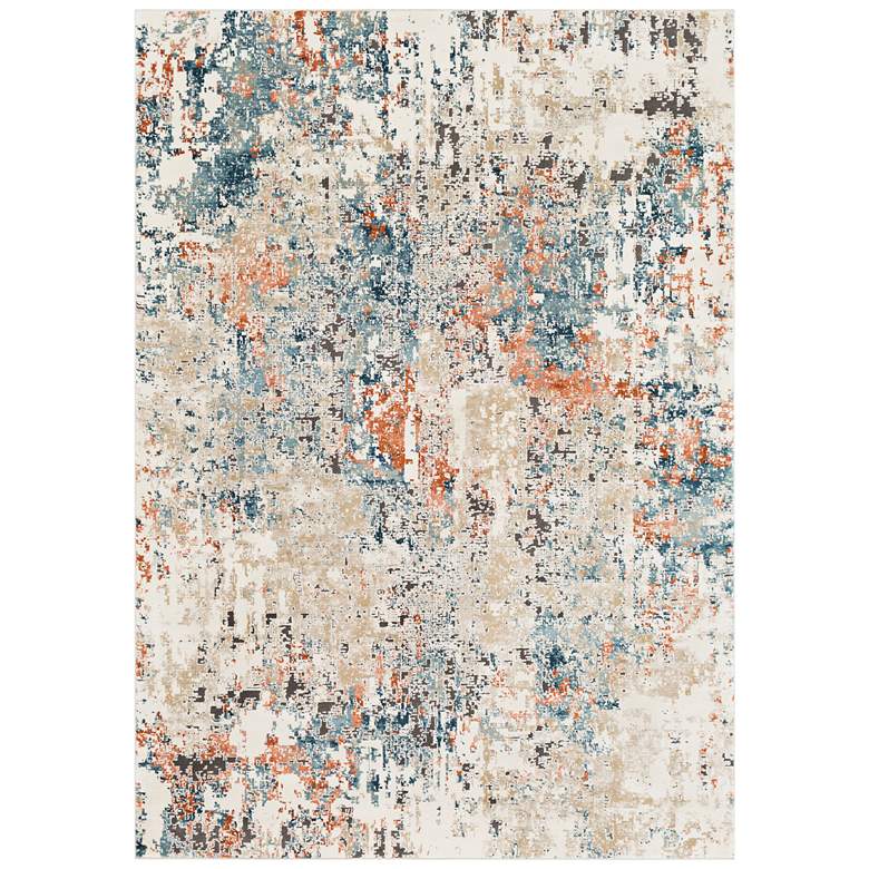 Surya Pune PUN-2302 5&#39;x8&#39; Teal and Beige Area Rug