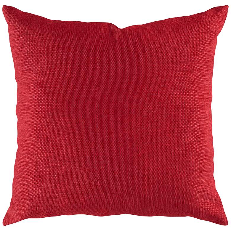 Image 1 Surya Red Storm 18 inch Square Decorative Pillow
