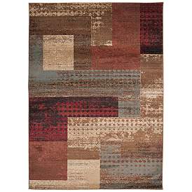 Image2 of Surya Riley RLY-5004 5'x8' Dark Brown and Dark Red Area Rug