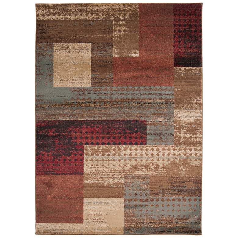 Image 2 Surya Riley RLY-5004 5'x8' Dark Brown and Dark Red Area Rug