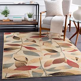 Image1 of Surya Riley RLY-5010 5'x8' Dark Brown and Dark Red Area Rug