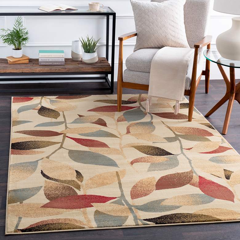 Image 1 Surya Riley RLY-5010 5'x8' Dark Brown and Dark Red Area Rug