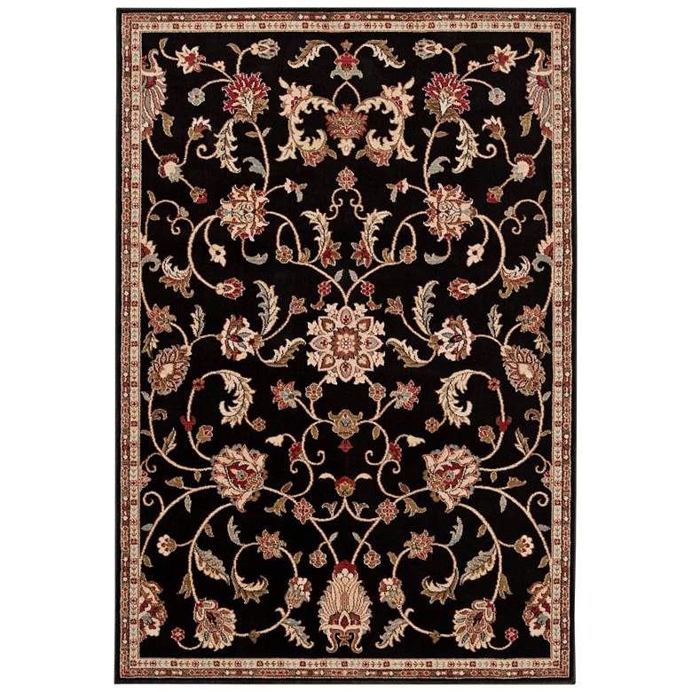 Image 2 Surya Riley RLY-5025 5&#39;x8&#39; Black and Tan Area Rug