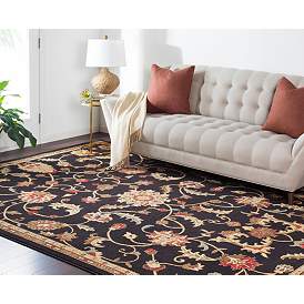 Image1 of Surya Riley RLY-5025 5'x8' Black and Tan Area Rug