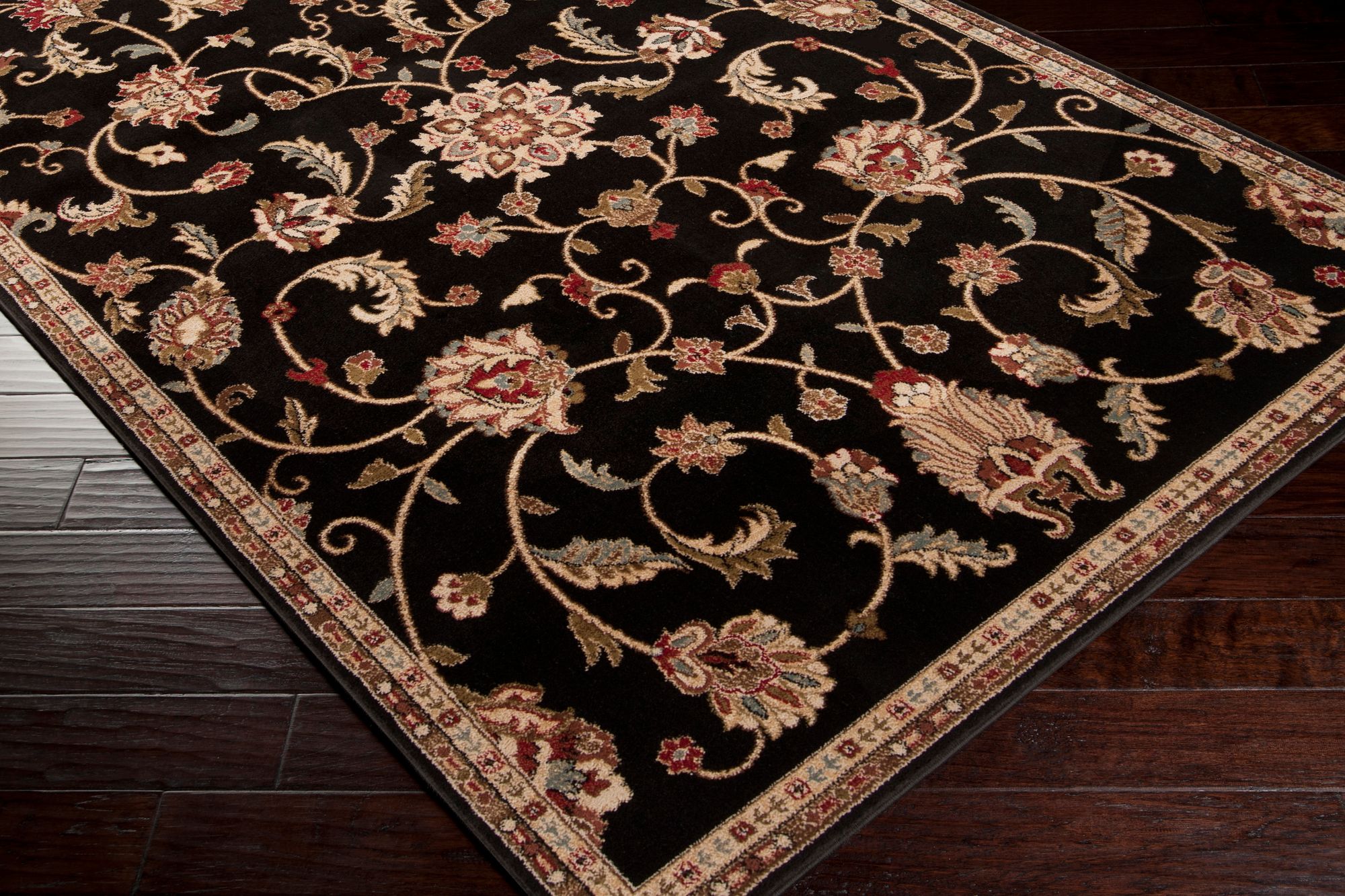 Thumbnail3 of Surya Riley RLY-5025 8'x11' Black and Tan Area Rug more views