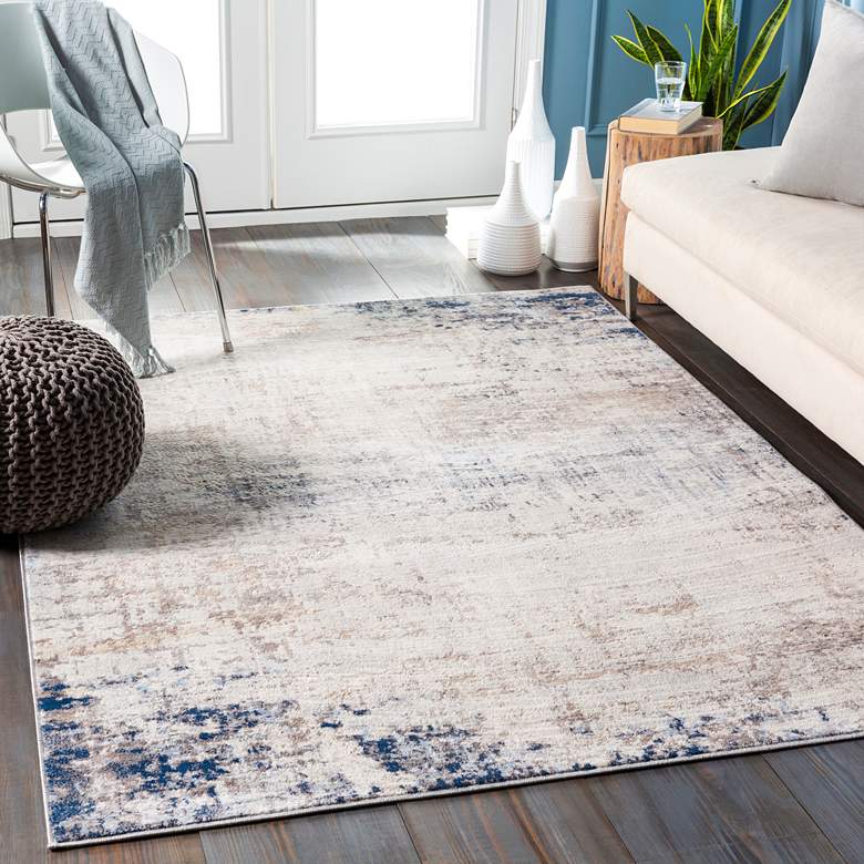 Image 1 Surya Roma ROM-2315 5&#39;x8&#39; Light Gray and Ivory Area Rug