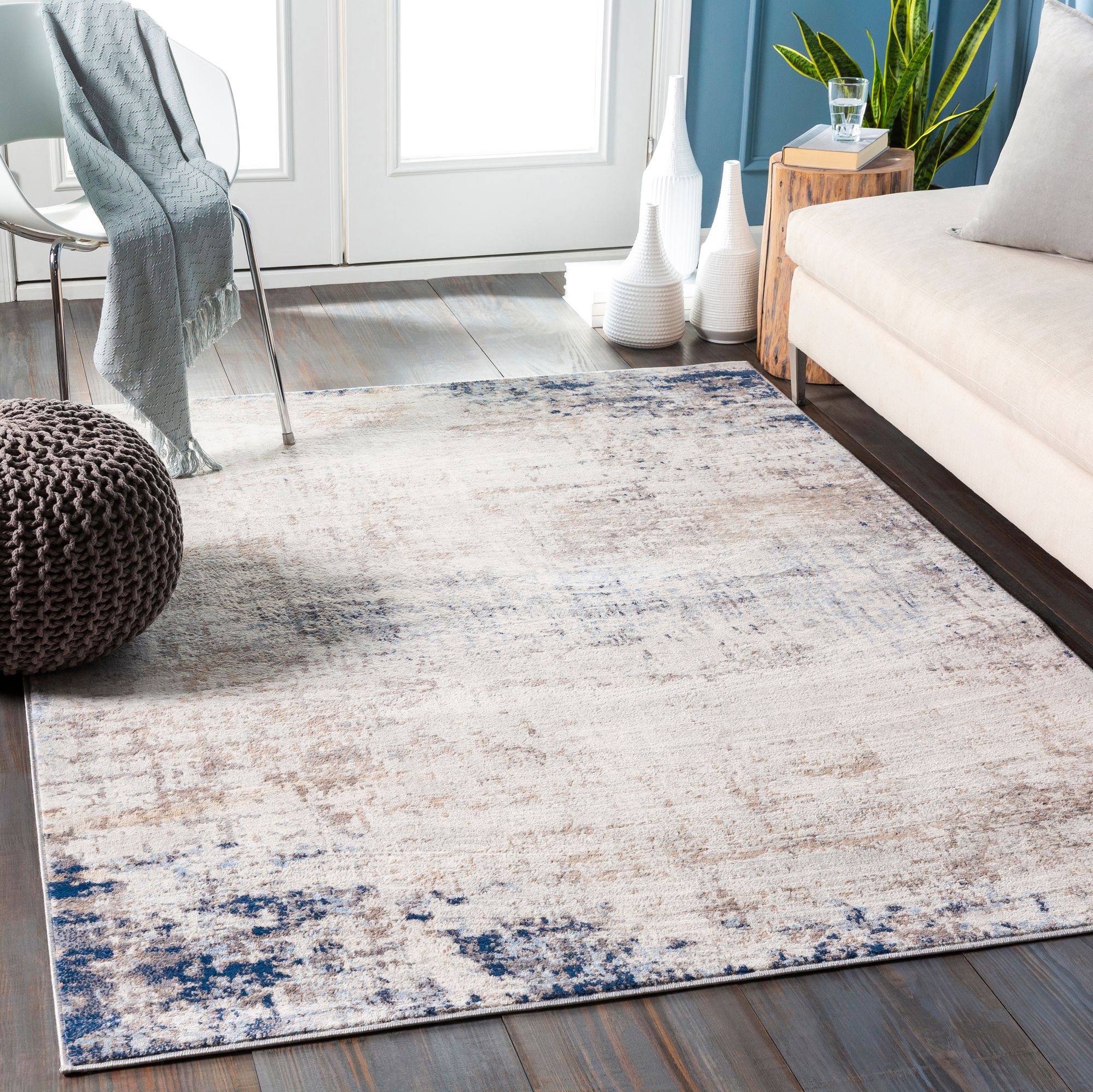 Thumbnail2 of Surya Roma ROM-2315 8'x10' Light Gray and Ivory Area Rug