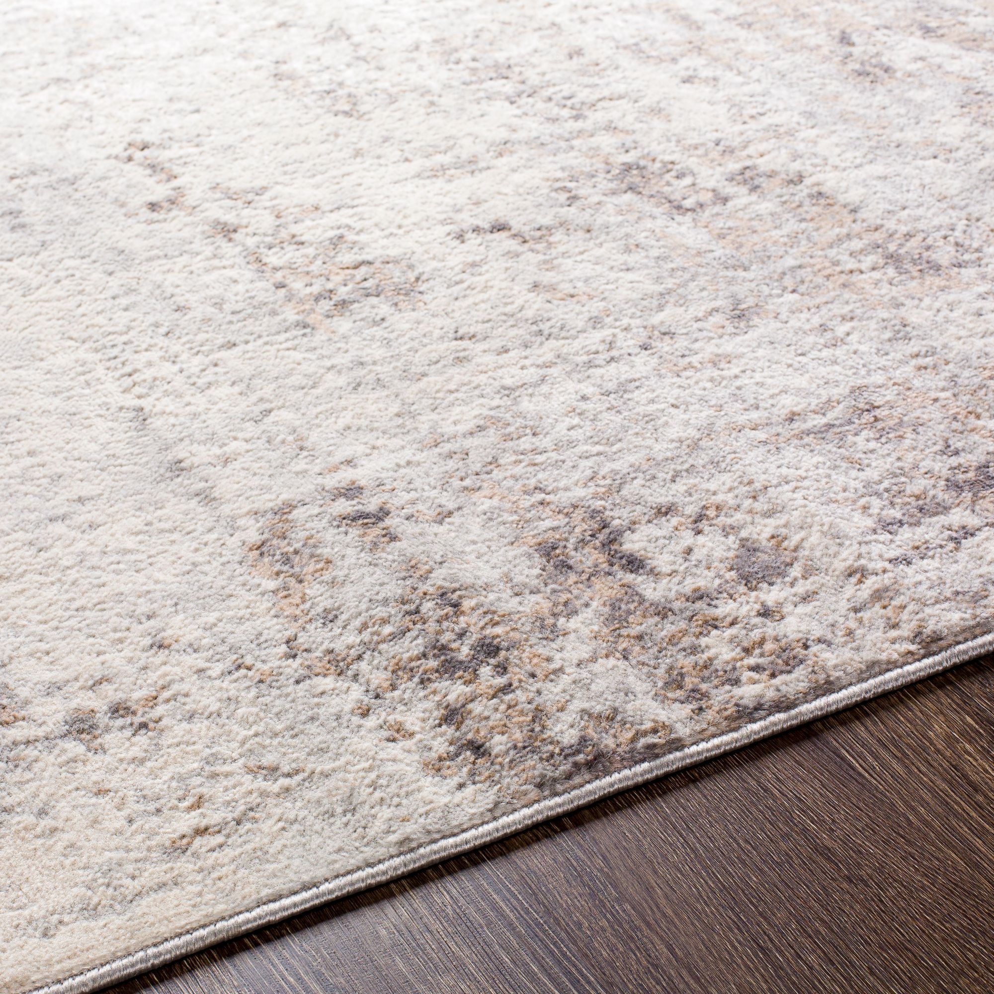 Surya Roma ROM-2395 6'7"x9' Charcoal and Camel Area Rug