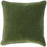 Surya Safflower Grass Green 20&quot; Square Decorative Pillow