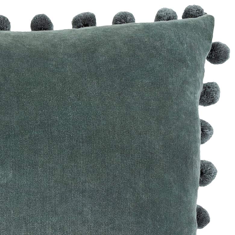 Image 3 Surya Serengeti Sage Denim 18" Square Decorative Pillow more views