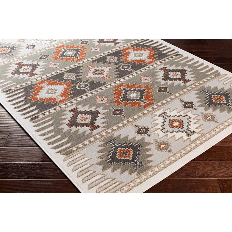 Image 3 Surya Skagen SKG-2303 2&#39;x2&#39;11 inch Gray and Terracotta Area Rug more views