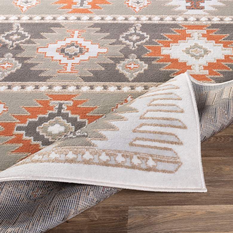 Image 4 Surya Skagen SKG-2303 2&#39;x2&#39;11 inch Gray and Terracotta Area Rug more views