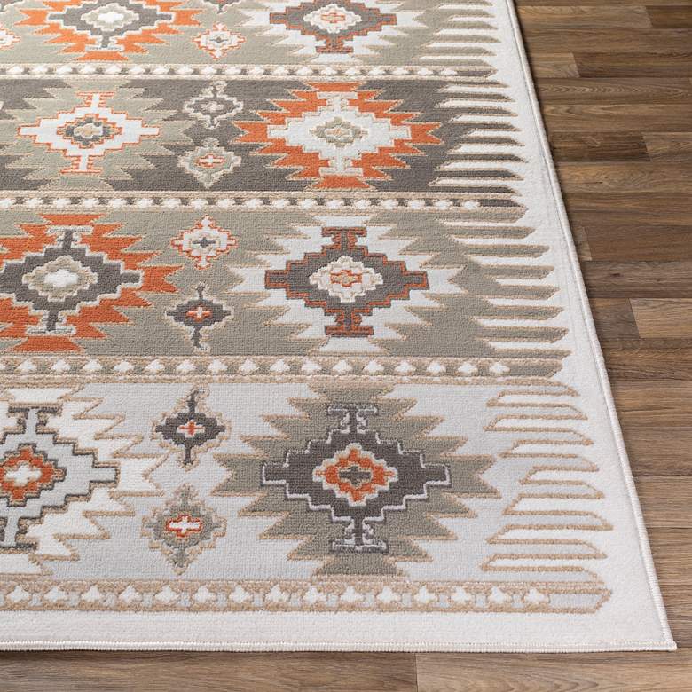 Image 5 Surya Skagen SKG-2303 2&#39;x2&#39;11 inch Gray and Terracotta Area Rug more views