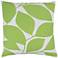 Surya Somerset Green and Neutral 18" Square Throw Pillow