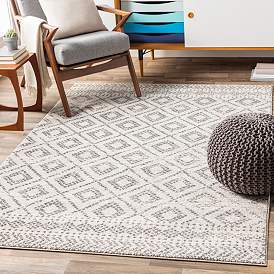 Image1 of Surya Sunderland SUN-2301 8'x10' Gray and White Area Rug