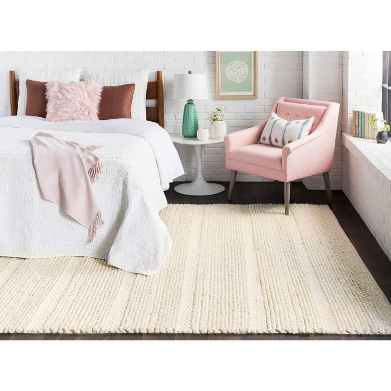 Image 1 Surya Tahoe TAH-3703 5'x8' Ivory and Charcoal Area Rug