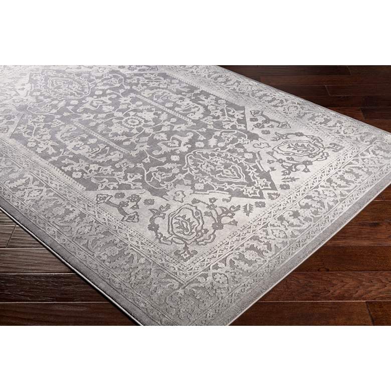 Image 3 Surya Tibetan TBT-2300 5'x8' Charcoal and Ivory Area Rug more views