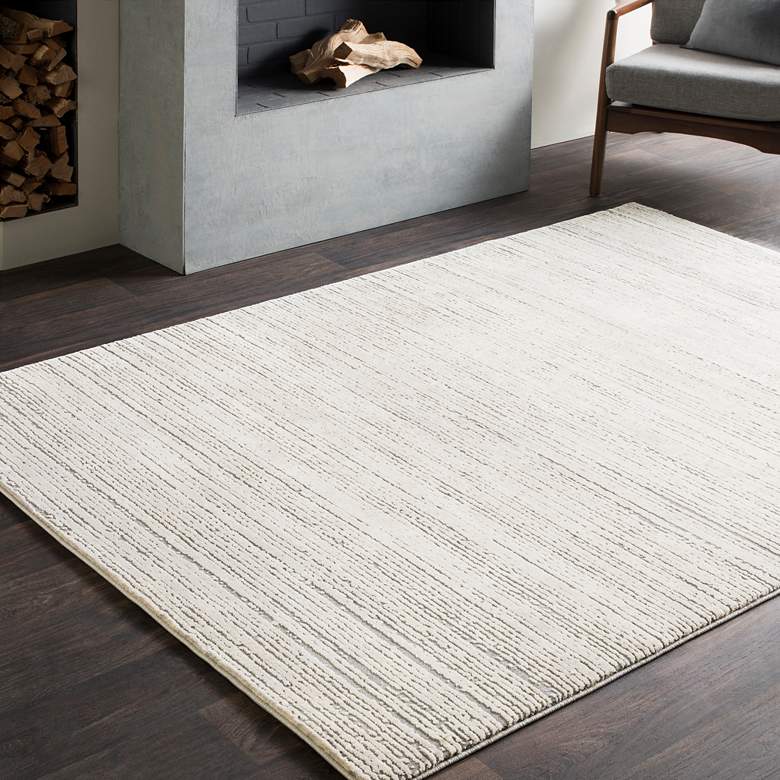 Image 2 Surya Tibetan TBT-2308 5'x8' Khaki and Medium Gray Area Rug