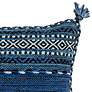 Surya Trenza Black Dark Blue 8" Square Decorative Pillow