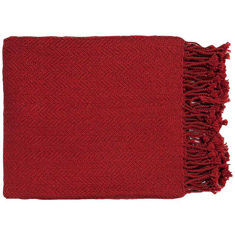 Image 1 Surya Turner Collection Red Throw
