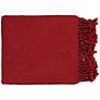 Surya Turner Collection Red Throw