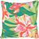 Surya Ulani Large Flowers 16" Square Indoor-Outdoor Pillow