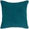 Surya Velvet Luxe Green 18" Square Throw Pillow