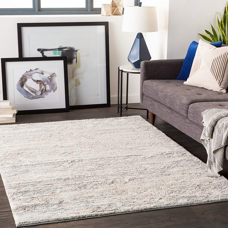 Image 1 Surya Venice VNE-2302 5'3"x7'3" Light Gray Camel Area Rug