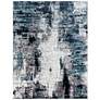 Thumbnail2 of Surya Wanderlust WNL-2309 8'x10' Aqua and Black Area Rug