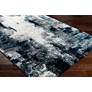 Thumbnail3 of Surya Wanderlust WNL-2309 8'x10' Aqua and Black Area Rug more views