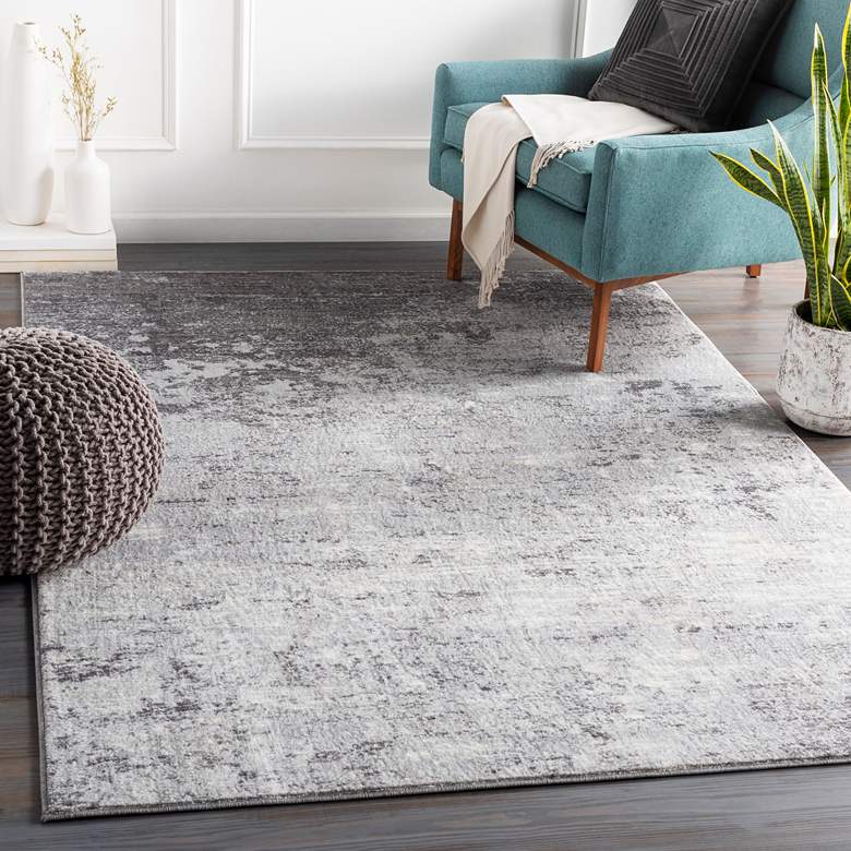 Image 1 Surya Wanderlust WNL-2310 5&#39;x8&#39; Gray and White Area Rug