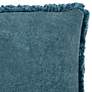 Surya Washed Cotton Velvet Denim 18" Square Throw Pillow