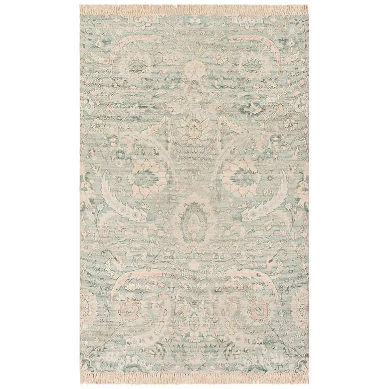 Image 2 Surya Zainab ZAI-2302 5'x7'6" Sage and White Area Rug