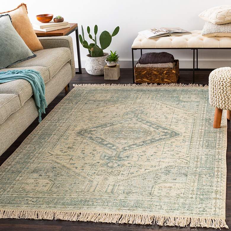 Image 1 Surya Zainab ZAI-2303 5'x7'6" Sage and Lime Area Rug