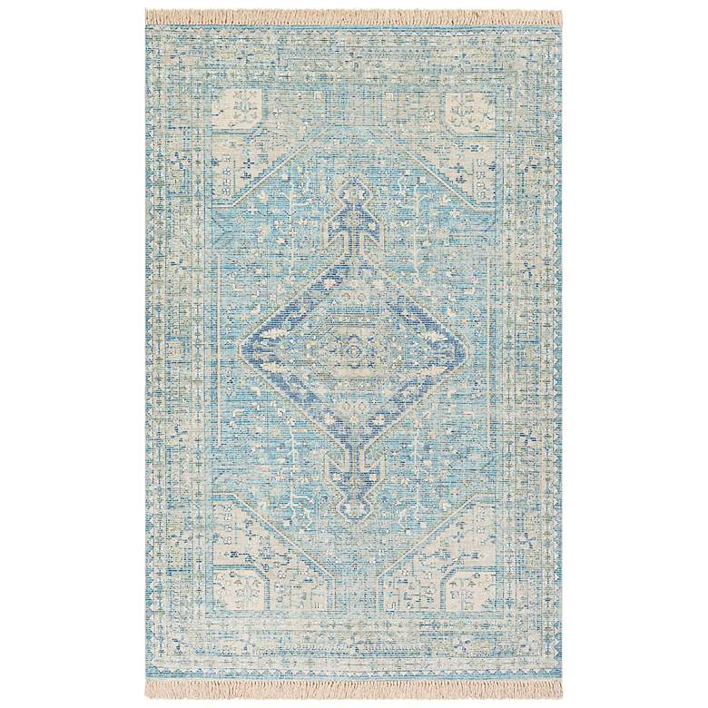 Image 2 Surya Zainab ZAI-2304 5'x7'6" Sky Blue and Sage Area Rug