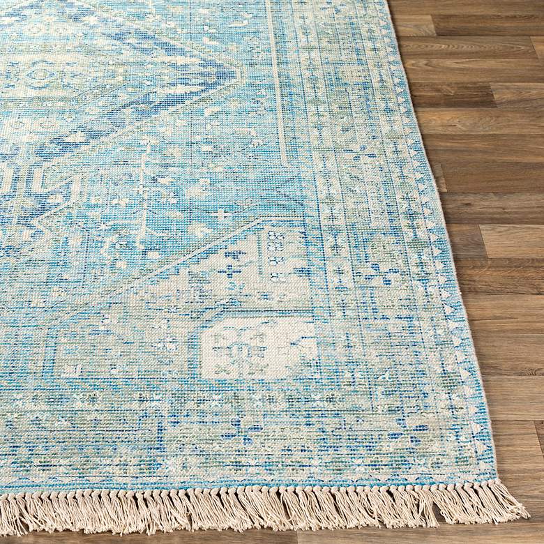 Image 4 Surya Zainab ZAI-2304 5'x7'6" Sky Blue and Sage Area Rug more views