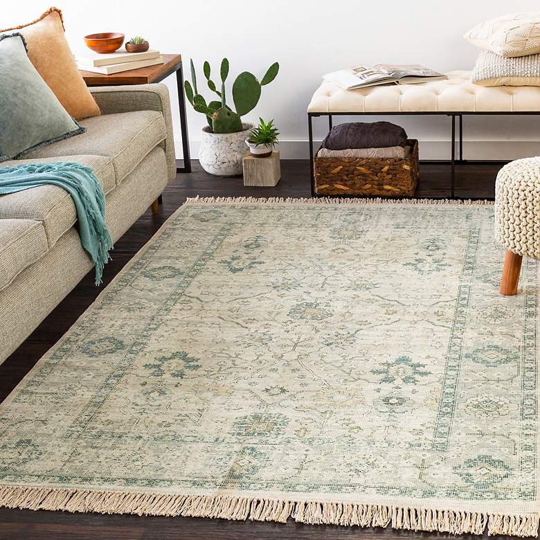 Image 1 Surya Zainab ZAI-2308 5'x7'6" Sage and Lime Area Rug