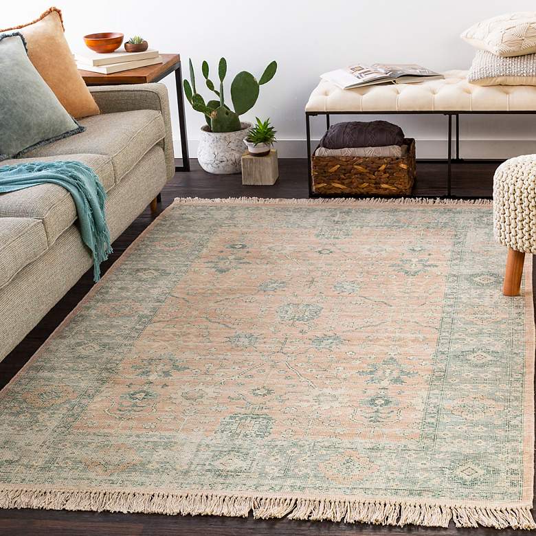 Image 1 Surya Zainab ZAI-2310 5'x7'6" Camel and Sage Area Rug