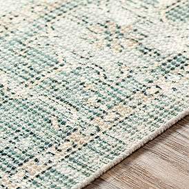 Image5 of Surya Zainab ZAI-2311 6'x9' Dark Green and White Area Rug more views