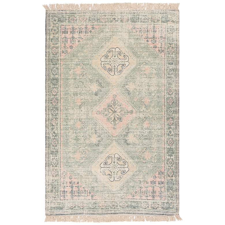 Image 2 Surya Zainab ZAI-2316 5'x7'6" Sage and Pale Pink Area Rug