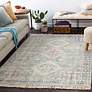 1_Surya Zainab ZAI-2316 5'x7'6" Sage and Pale Pink Area Rug