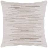 Surya Zander Tan Cream Patched 20&quot; Square Decorative Pillow