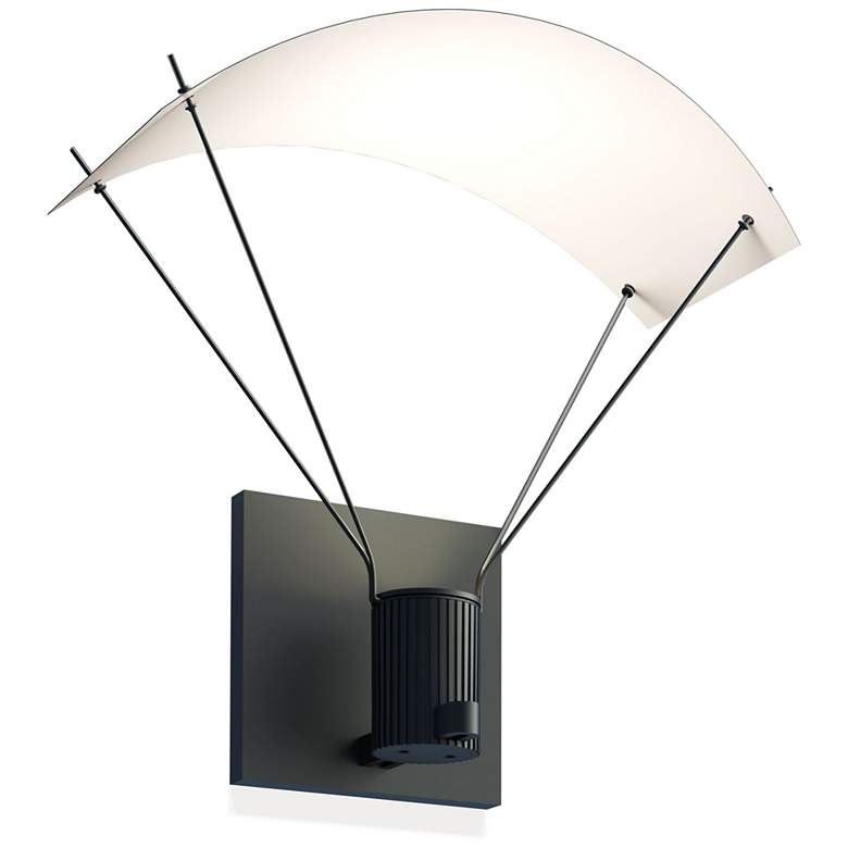 Image 1 Suspenders 10" High Satin Black LED Wall Sconce