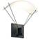 Suspenders 10" High Satin Black LED Wall Sconce